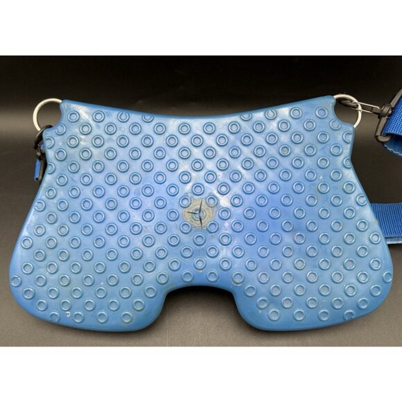 Vtg Braid Fishing Belt Rod Holder Adjustable Fighting Waist Belt Padded White - Picture 7 of 14